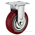5'' Plate Heavy Duty PU Industrial Caster with PP Core With Total brake